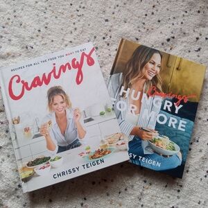 Cravings by Chrissy Teigen and Cravings Hungry For More Hardcover Cookbook Set